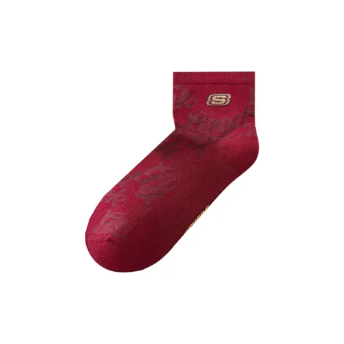 Skechers Новый год 1 упаковка Береза Красный 000Y Мужские носки