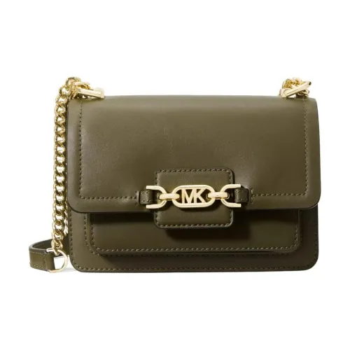 MICHAEL KORS Heather Кожа Сумка через плечо Сумка на плечо Большая Женская Оливково-зеленая