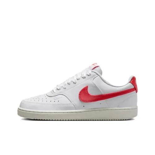 Nike Court Vision Скейтборд Кроссовки Низкие Белые Красные Женские