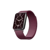 Кона Кожа Магнитный Браслет-Малиновый