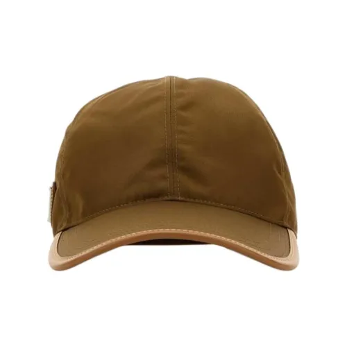 PRADA Нейлоновые Кепки Мужские Коричневые