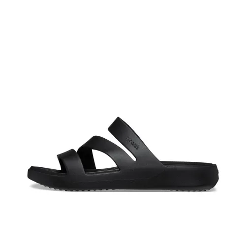 Crocs Устойчивые к истиранию Слипоны Женские Черные