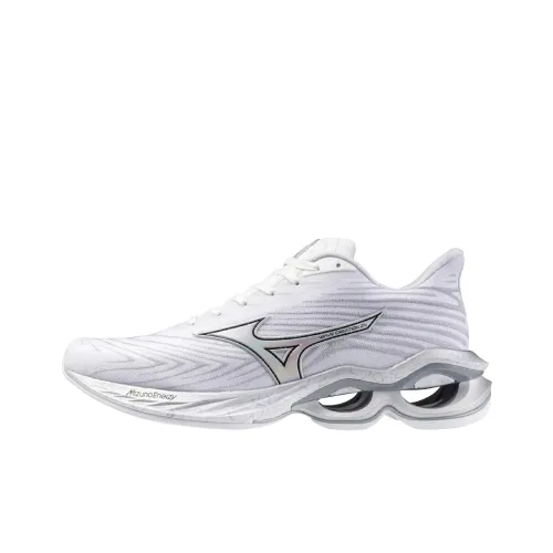 Mizuno Wave Creation 25 Износостойкий и Легкий Низкий Топ Беговые кроссовки Мужские Серебряные