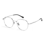 Чистый титан, серебряная оправа