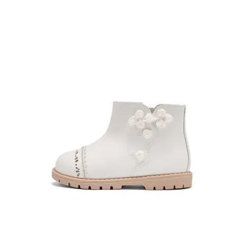 DAVE&BELLA Детские кожаные сапоги MID Топ Экрю Дошкольный
