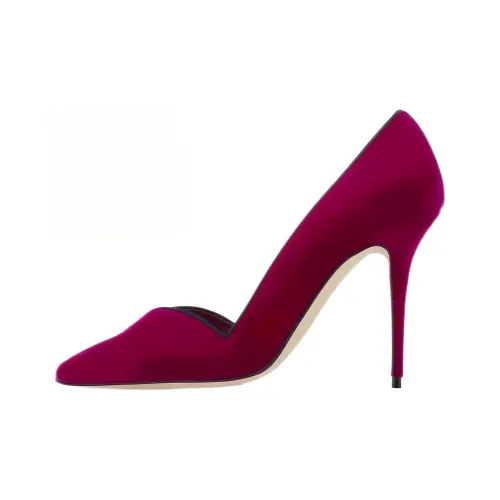 MANOLO BLAHNIK Sinbelahi Узкий каблук Высокие каблуки Женские Темно-фиолетовый Красный