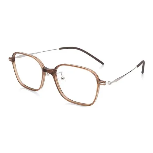 JINS Taxol Квадратные Оправы для Очков Унисекс Темно-Коричневый