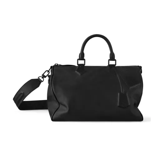 LOUIS VUITTON Speedy Кожаная отделка Сумка через плечо, Сумка Мужская Черная