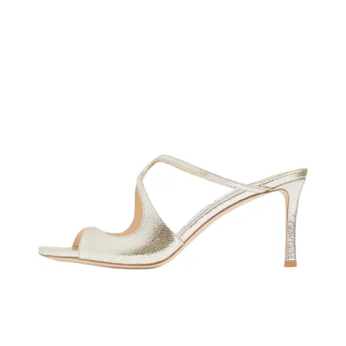 Jimmy Choo Anise Шлепанцы 7,5 см Женские Золотые