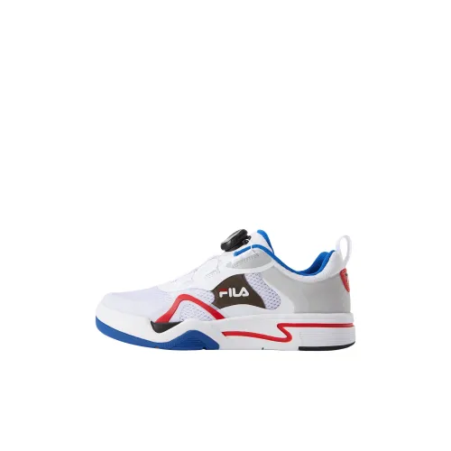 FILA KIDS BOA Slip-resistant низкий топ детские скейтбординги белый прозрачный синий детский