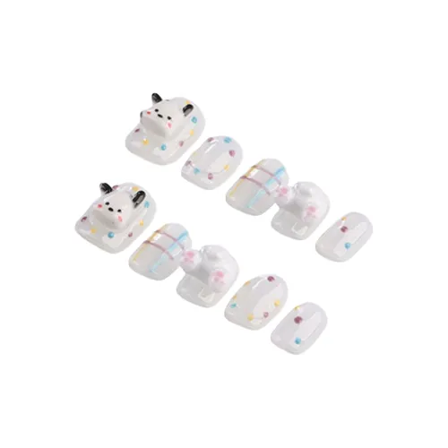 Song Biography Милый Короткий Ногти Многоцветный Мягкий Дофаминовая одежда Осветляющий 20mm Короткий ЛАДДЕР