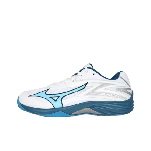 Mizuno Thunder Blade 2 Slip-Resistant Abrasion-Resistant Low-Top Training Shoes Men's White Blue