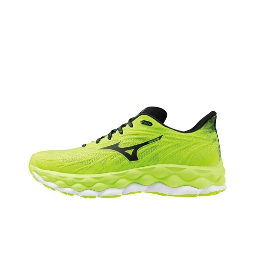 Mizuno WAVE SKY 8 Противоскользящие устойчивые к истиранию низкий топ беговые кроссовки мужские зеленые