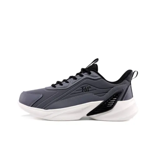 361° Амортизирующие подошва Slip-resistant и устойчивые к истиранию Низкий топ Беговые кроссовки Мужские Серый Белый