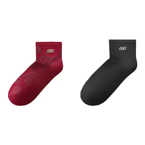Skechers Новый год 2 упаковки Береза Красный/Черный 055D Мужские носки