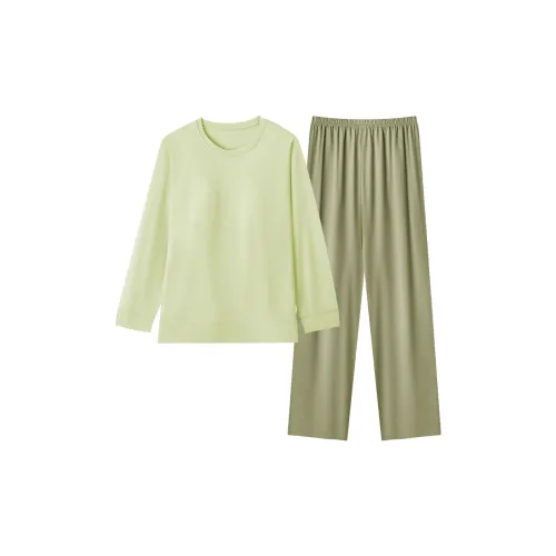 WANANNI Пижамный комплект Женский Полынь Зеленый + Умбра Зеленый