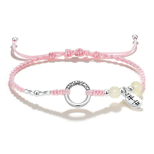 ERROR Сплав Браслеты Унисекс Красная нить Розово-вишневый Черный шнур