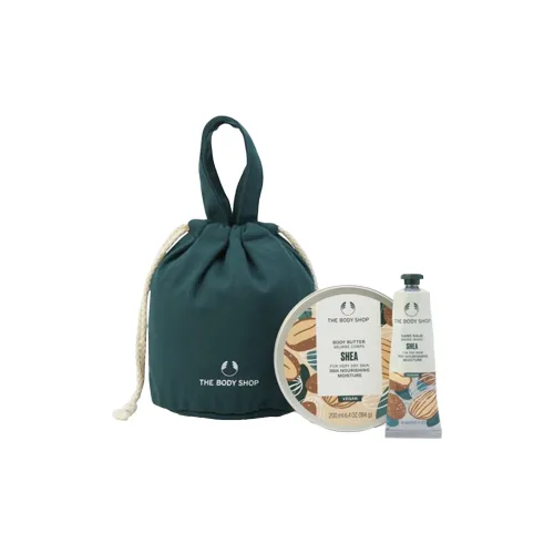 TheBodyShop Ограниченный набор для ухода за телом с ароматом ореха ши увлажняет и питает 200 мл + 30 мл + мешок для хранения