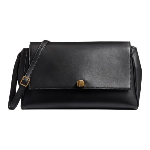 KHAITE Lambskin Crossbody Bag Shoulder Bag Women's Black