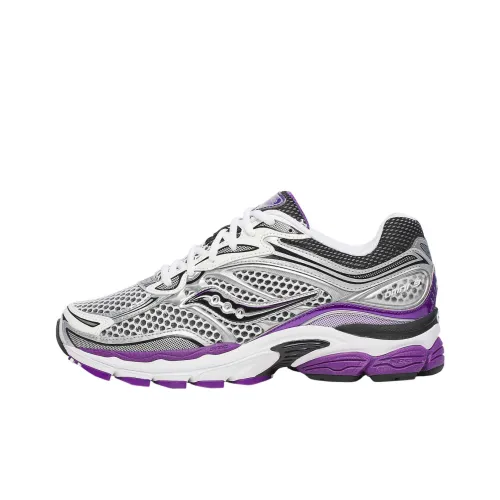 Saucony Slip-resistant Abrasion-resistant Low-top Беговые кроссовки Унисекс Silver Purple