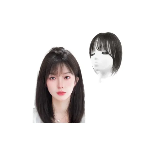 WANWANFENG Замена Bangs Патч Парики Натуральный Мокко