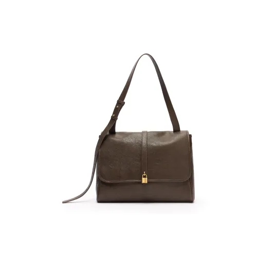 JONBAG Сумка через плечо из синтетической кожи пара большая женская мокко черная