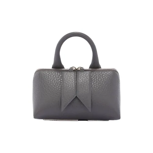 The Attico Телячья кожа Одно плечо Сумка Мини Женская Серый