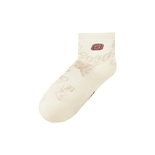 Skechers Новогодний 1 шт Спаржа Экрю 026V Женские носки