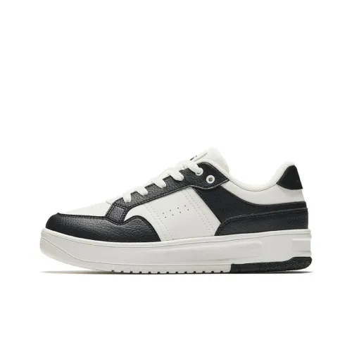 ANTA Broken Bamboo Противоскользящие Устойчивые к истиранию Низкие Кроссовки для скейтбординга Женские Белые Черные