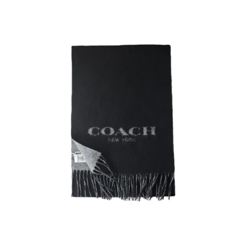 COACH Шерпа Шарфы Унисекс Черный
