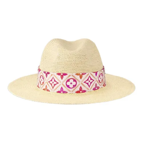 LOUIS VUITTON Пальма Волокно Bucket Hats Unisex Бежевый