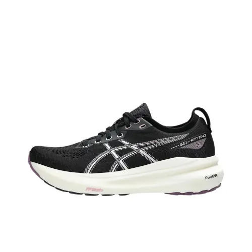Asics Gel Kayano 31 Low Топ Беговые кроссовки Женские Черные