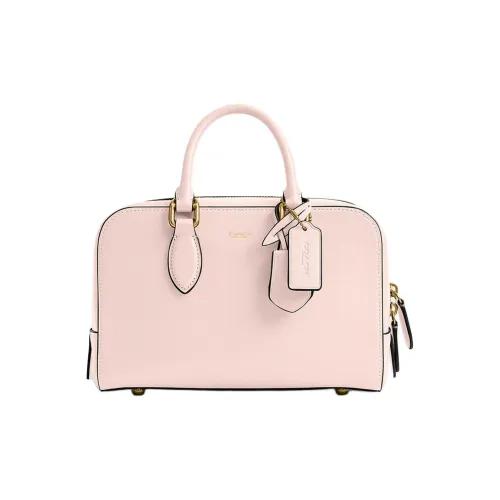 COACH Bowery Сумка из дубленной кожи через плечо сумка среднего размера женская розовая