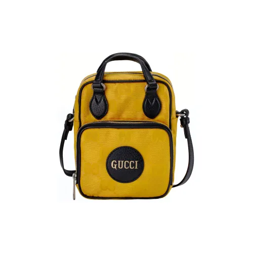 GUCCI Нейлоновая кожа через плечо сумка унисекс желтый и черный