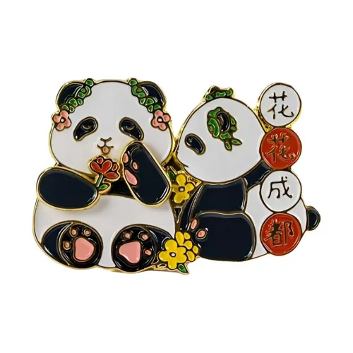 momicafe Chengdu GIANT PANDA BASE Ледяной Цветочный дизайн Веселье Магнит Наклейка для Холодильника