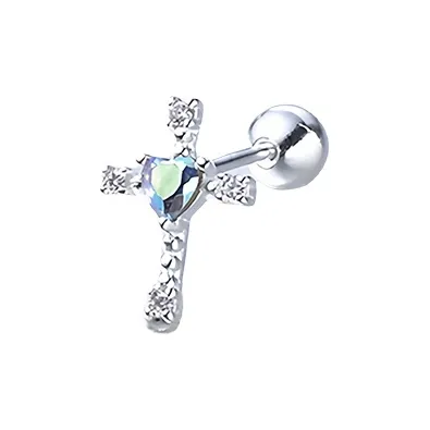 EAR PARTNER Серьги-гвоздики из серебра 925 пробы женские