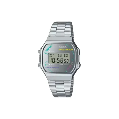 CASIO Кварцевый механизм металлический ремешок унисекс серый циферблат