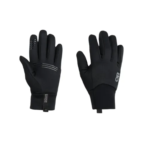 Outdoor Research Полиэстер Эластан Нейлон Силикон Эластичная Шерсть Брушированные Перчатки Мужские Черные