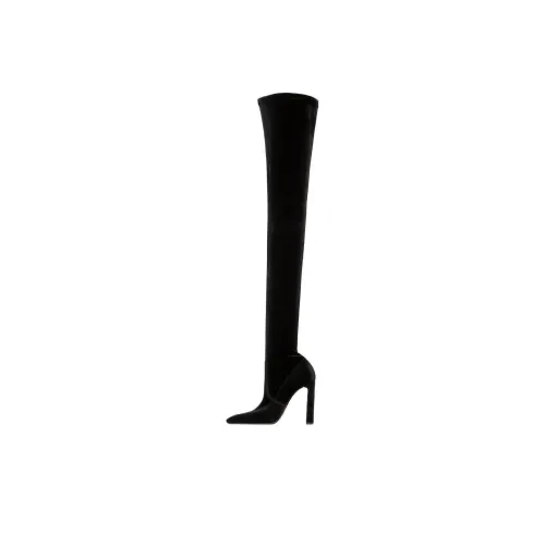 SAINT LAURENT Auteuil Over The Knee Boots 10,5cm Женские Черные