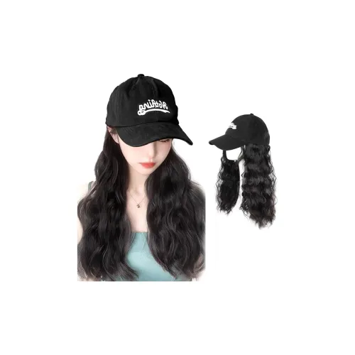 YUNQING Шерстяной завиток Шапки Кепки Парики Коричнево-черный Холодный коричневый