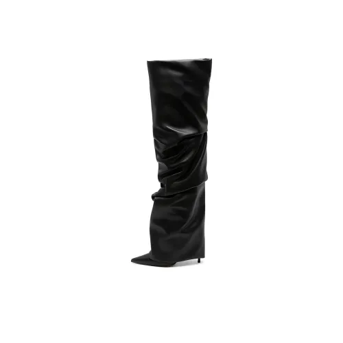 Alexandre Vauthier Женские высокие сапоги до колена, черные