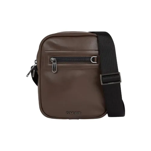 CALVIN KLEIN Переработанный полиэстер Сумка через плечо Мужская Коричневая