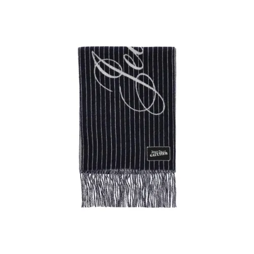 Jean Paul Gaultier Шерсть Полиамид Вязаные Шарфы Унисекс Синий