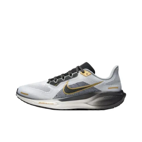 Nike Pegasus 41 Амортизаторы Slip-resistant Дышащий Низкий Топ Повседневный Тренировки Городской Коммутирование Беговые кроссовки Мужской Серый