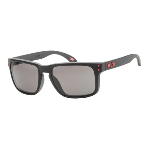 Oakley Plastic Rectangular Sunglasses Men's Black