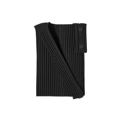 Homme Plissé Issey Miyake Полиэстер с Смолой Сумка через плечо Мужская Черная