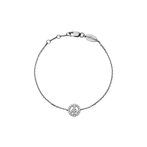 Redline Ромб 18K золото Черный золотой браслеты унисекс Серебряный
