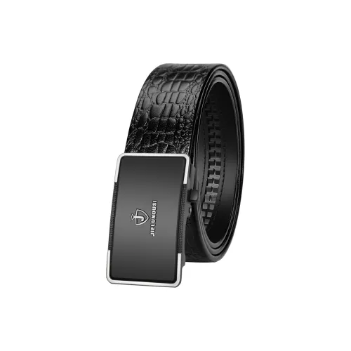 Jaylen Oos Ремни из крупнозернистой текстуры коровьей кожи Мужской Черный Кофейный Ширина 3,5 см