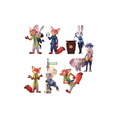 TOP TOY X Disney Зверополис Джуди Ник'S Story Collection Слепые коробки Один Mystery Коробка Целая коробка 6 шт