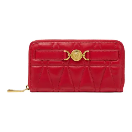FANSIZHE Medusa '95 Lambskin Wallet Women's Red